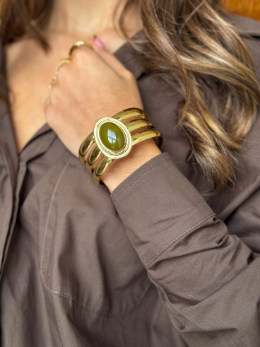 Bracelet Pervenche - Kaki