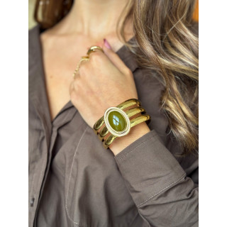 Bracelet Pervenche - Kaki