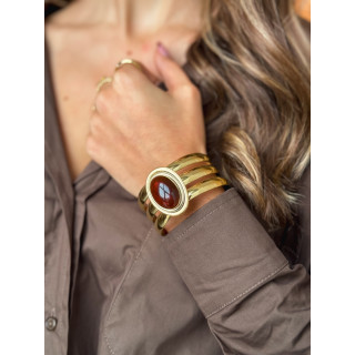 Bracelet Pervenche - Chocolat