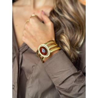 Bracelet Pervenche - Chocolat