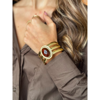 Bracelet Pervenche - Chocolat