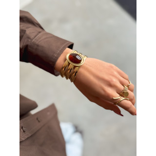Bracelet Pervenche - Chocolat