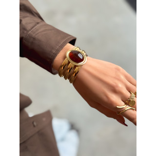 Bracelet Pervenche - Chocolat