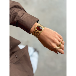 Bracelet Pervenche - Chocolat