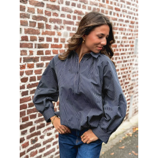 Blouse ligné Serenia - marine