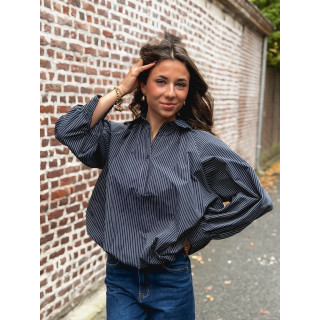 Blouse ligné Serenia - marine