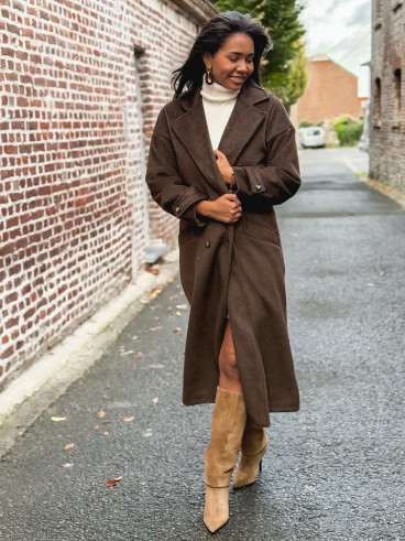 Manteau Ophéa - chocolat