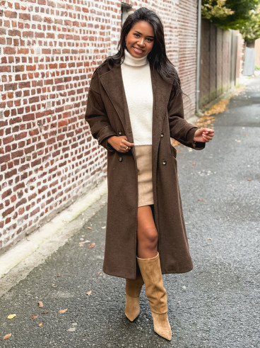 Manteau Ophéa - chocolat