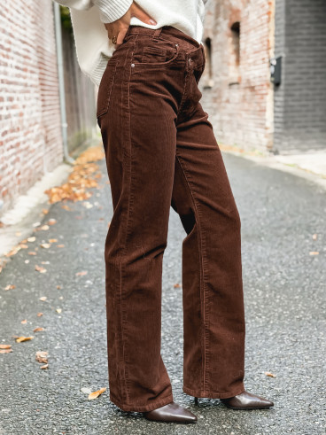 Pantalon en velour Rosina - Chocolat Pantalon en velour Rosina - Chocolat