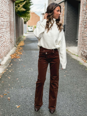Pantalon en velour Rosina - Chocolat Pantalon en velour Rosina - Chocolat