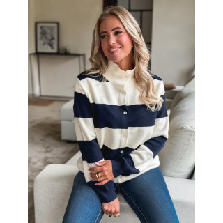 Gilet Azaléa - Bleu marine/Ecru