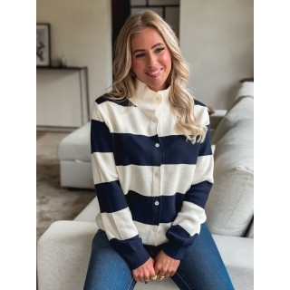Gilet Azaléa - Bleu marine/Ecru