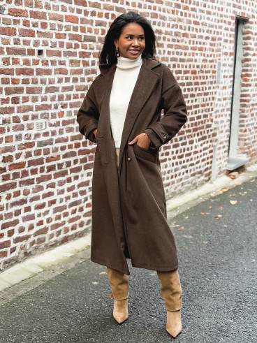 Manteau Ophéa - chocolat