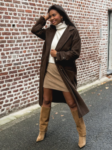 Manteau Ophéa - chocolat