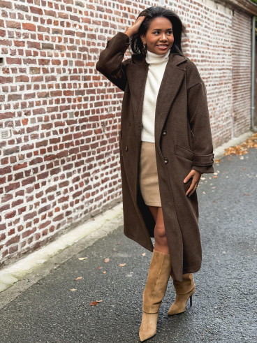 Manteau Ophéa - chocolat