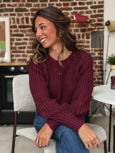 Pull Zaya - Bordeaux