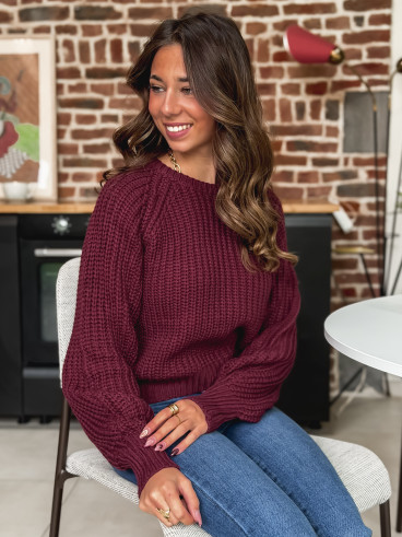 Pull Zaya - Bordeaux