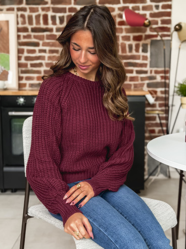 Pull Zaya - Bordeaux