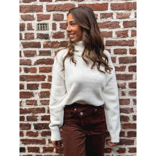 Pull col roulé Nolys - Blanc