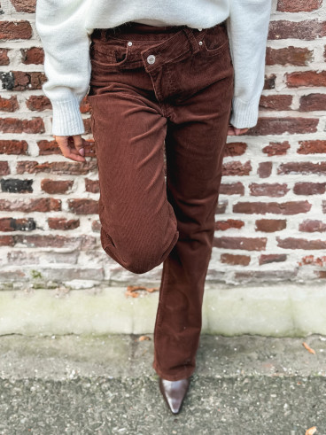 Pantalon en velour Rosina - Chocolat Pantalon en velour Rosina - Chocolat