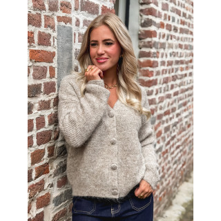Gilet Amélya - Taupe