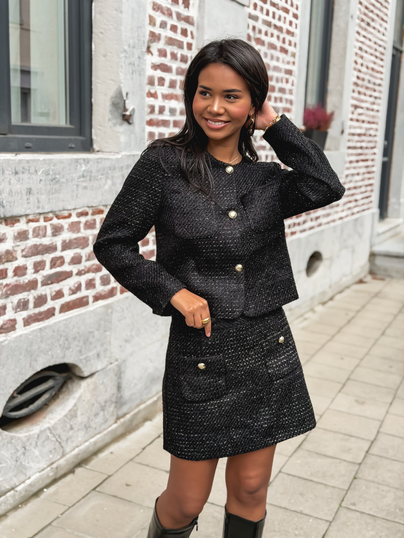 Jupe short Célina - Noir Jupe short Célina - Noir