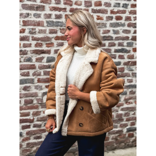 Veste en suédine Mireya - Camel