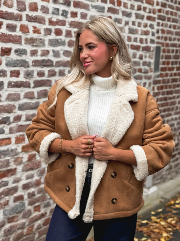 Veste en suédine Mireya - Camel Veste en suédine Mireya - Camel