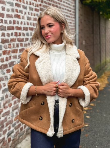 Veste en suédine Mireya - Camel Veste en suédine Mireya - Camel