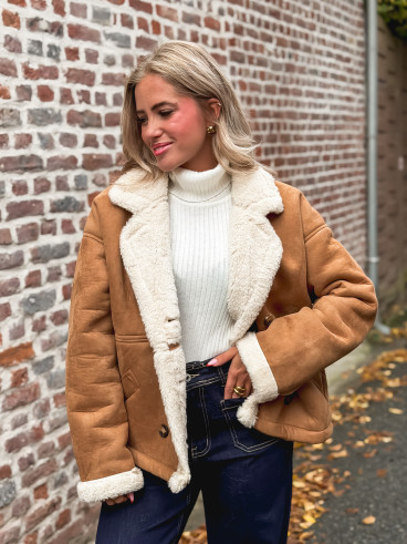 Veste en suédine Mireya - Camel Veste en suédine Mireya - Camel