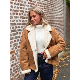 Veste en suédine Mireya - Camel