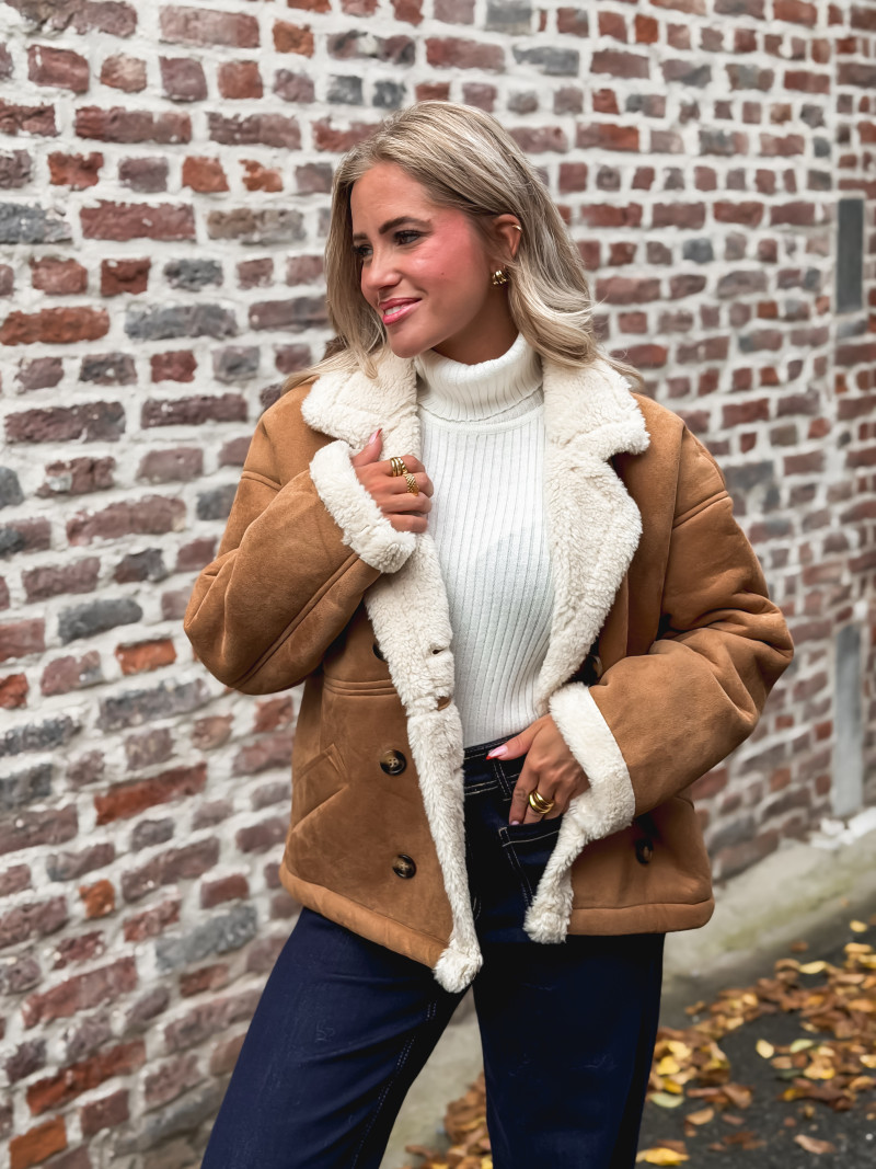 Veste en suédine Mireya - Camel Veste en suédine Mireya - Camel
