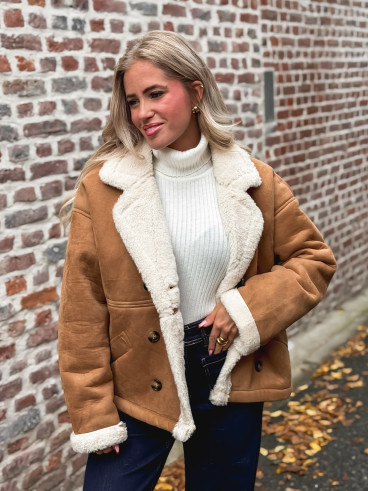 Veste en suédine Mireya - Camel Veste en suédine Mireya - Camel