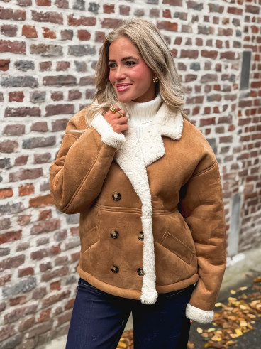 Veste en suédine Mireya - Camel Veste en suédine Mireya - Camel