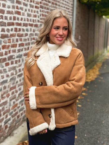 Veste en suédine Mireya - Camel Veste en suédine Mireya - Camel