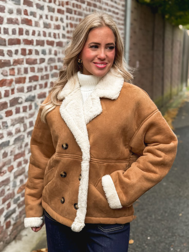 Veste en suédine Mireya - Camel Veste en suédine Mireya - Camel