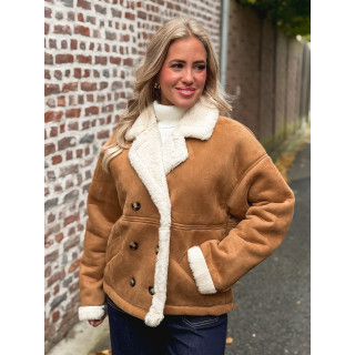 Veste en suédine Mireya - Camel