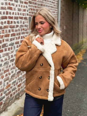 Veste en suédine Mireya - Camel Veste en suédine Mireya - Camel