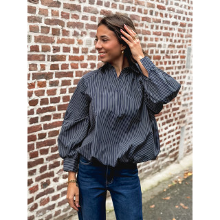 Blouse ligné Serenia - marine