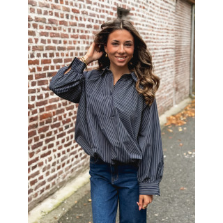Blouse ligné Serenia - marine