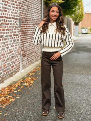 Jeans Angy - Chocolat