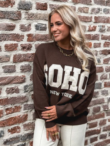 Pull Avery - Chocolat/Beige