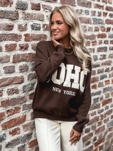 Pull Avery - Chocolat/Beige Pull Avery - Chocolat/Beige