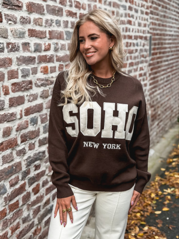 Pull Avery - Chocolat/Beige