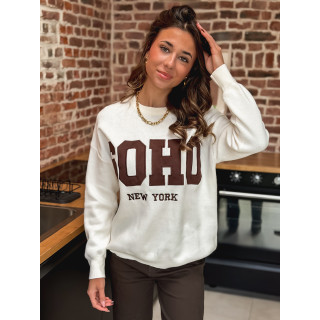 Pull Avery - Beige/Chocolat