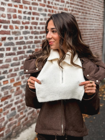 Col camionneur Carmelie - Ecru