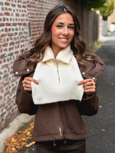 Col camionneur Carmelie - Ecru