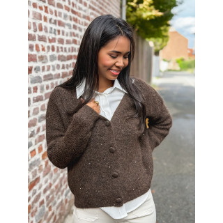 Gilet Amélya - Chocolat