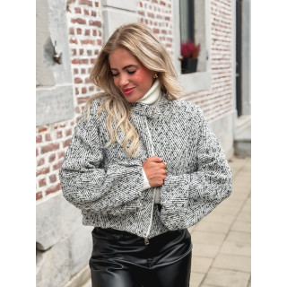 Veste Eléane - Ecru/Noir