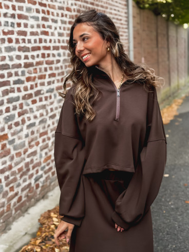Pull Eléanore - Chocolat
